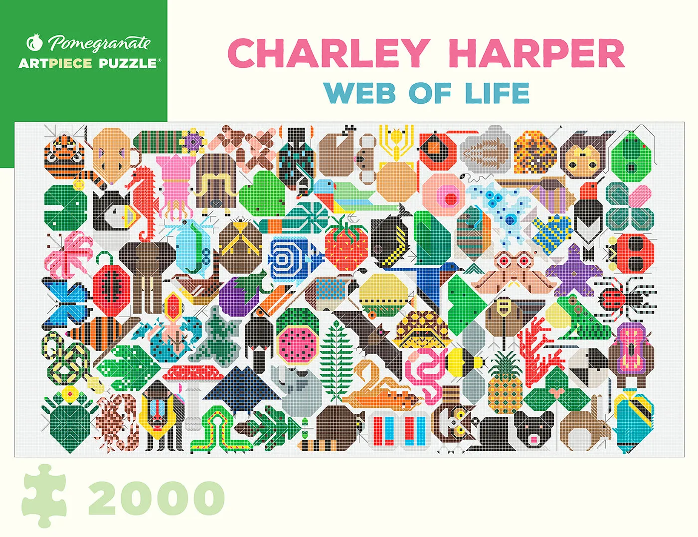 Growth tools Pomegranate Charley Harper "Web Of Life" 2000 Piece Puzzle