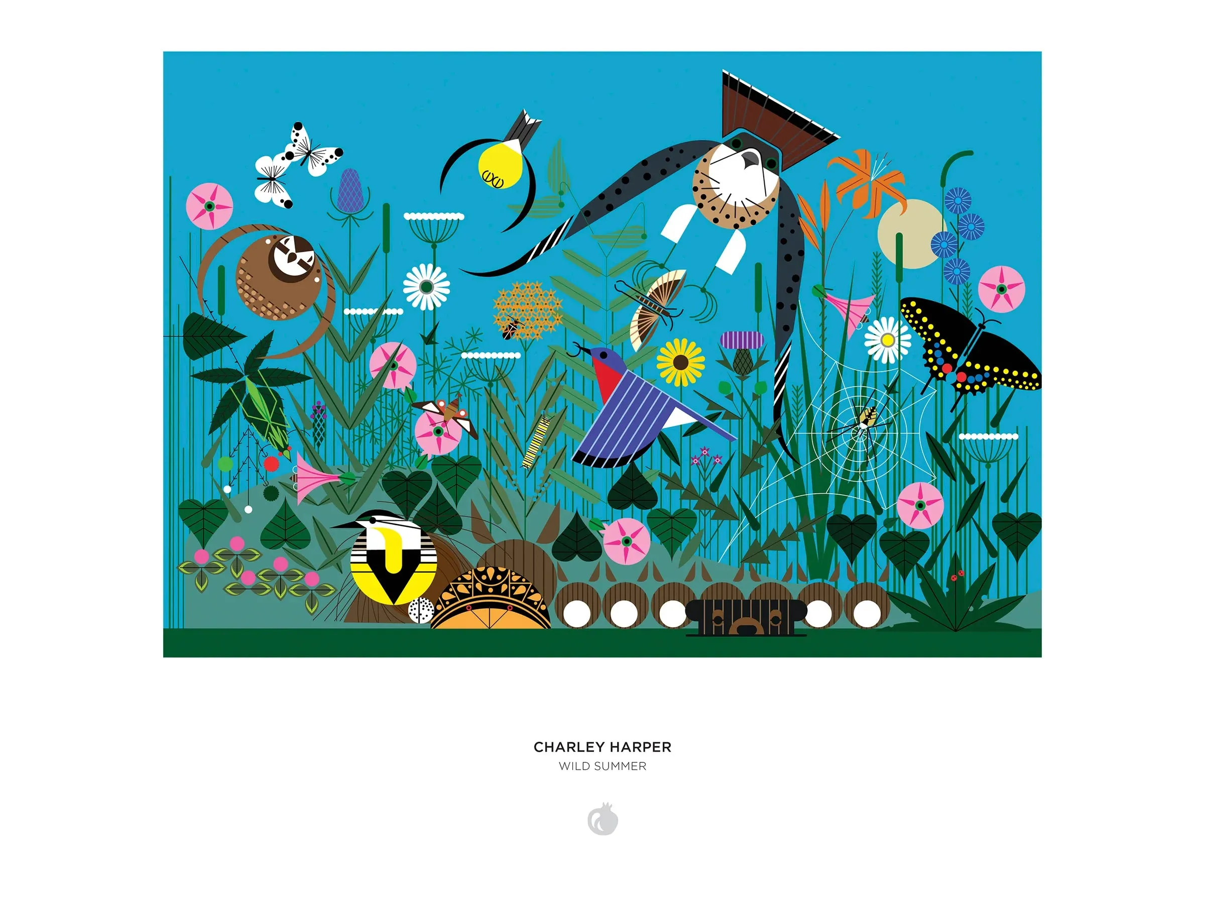 Growth tools Pomegranate Charley Harper- "Wild Summer" 1000-Piece Jigsaw Puzzle