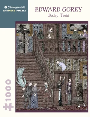Pomegranate Edward Gorey "Baby Toss" 1000 Piece Jigsaw Puzzle Creative kids Growing minds