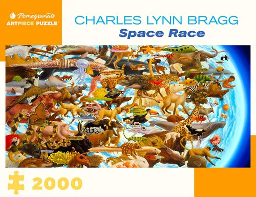 Pomegranate "Space Race" 2000 Piece Puzzle By Charles Lynn Bragg Learning tools Play & learn