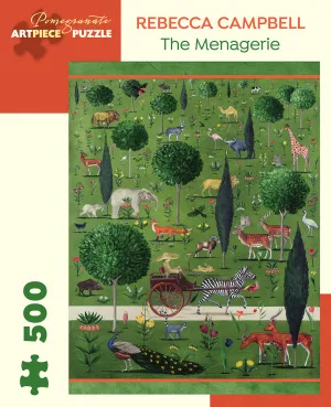 Little hands Moments of imagination Pomegranate "The Menagerie" By Rebecca Campbell 500 Piece Puzzle