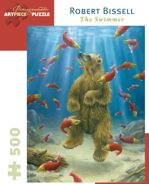 Fun for curious minds Curious minds Pomegranate "The Swimmer" By Robert Bissell 500 Piece Puzzle
