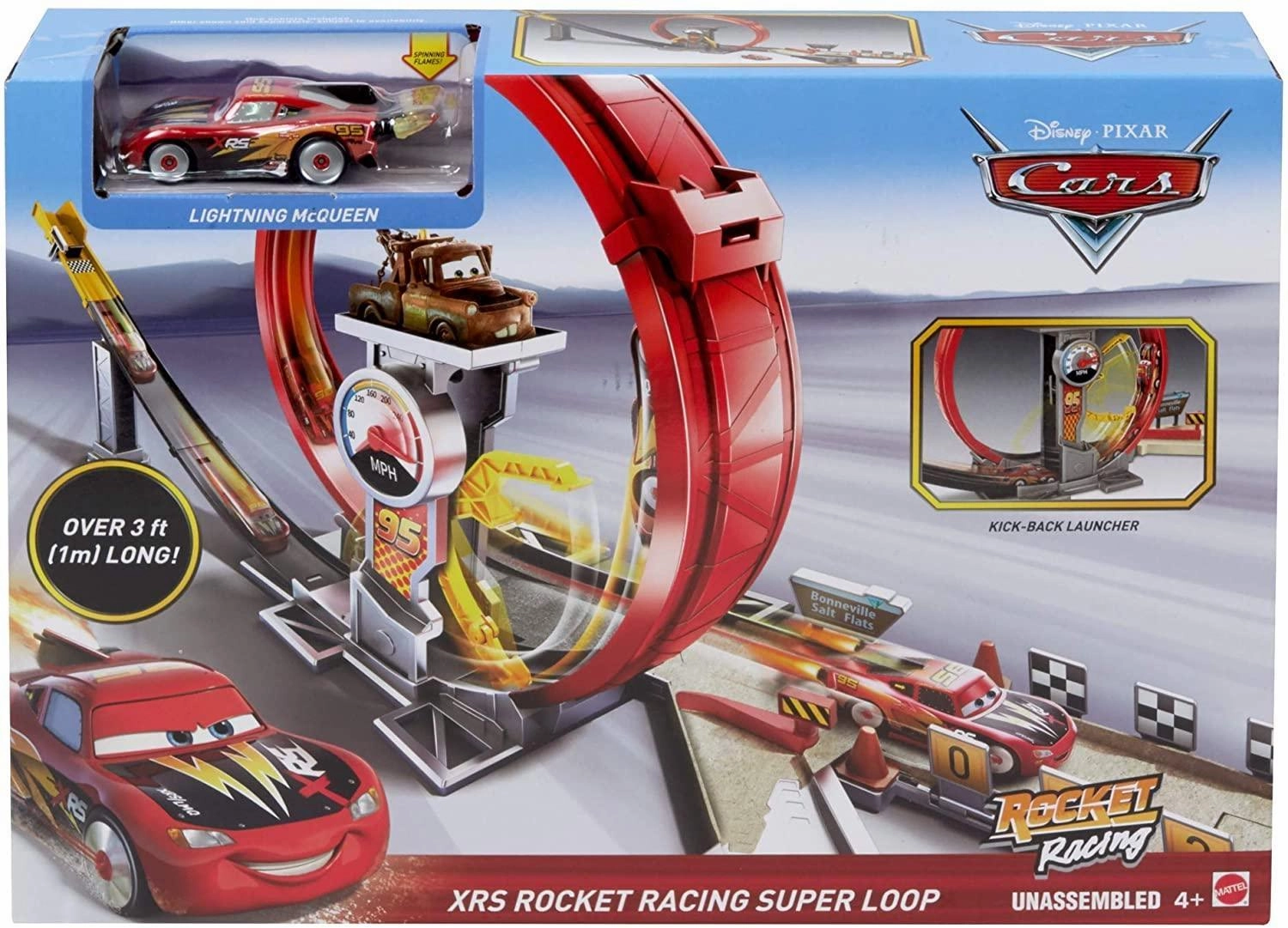 Smart & fun Disney Pixar Cars Gjw44 Xrs Rocket Racing Super Loop