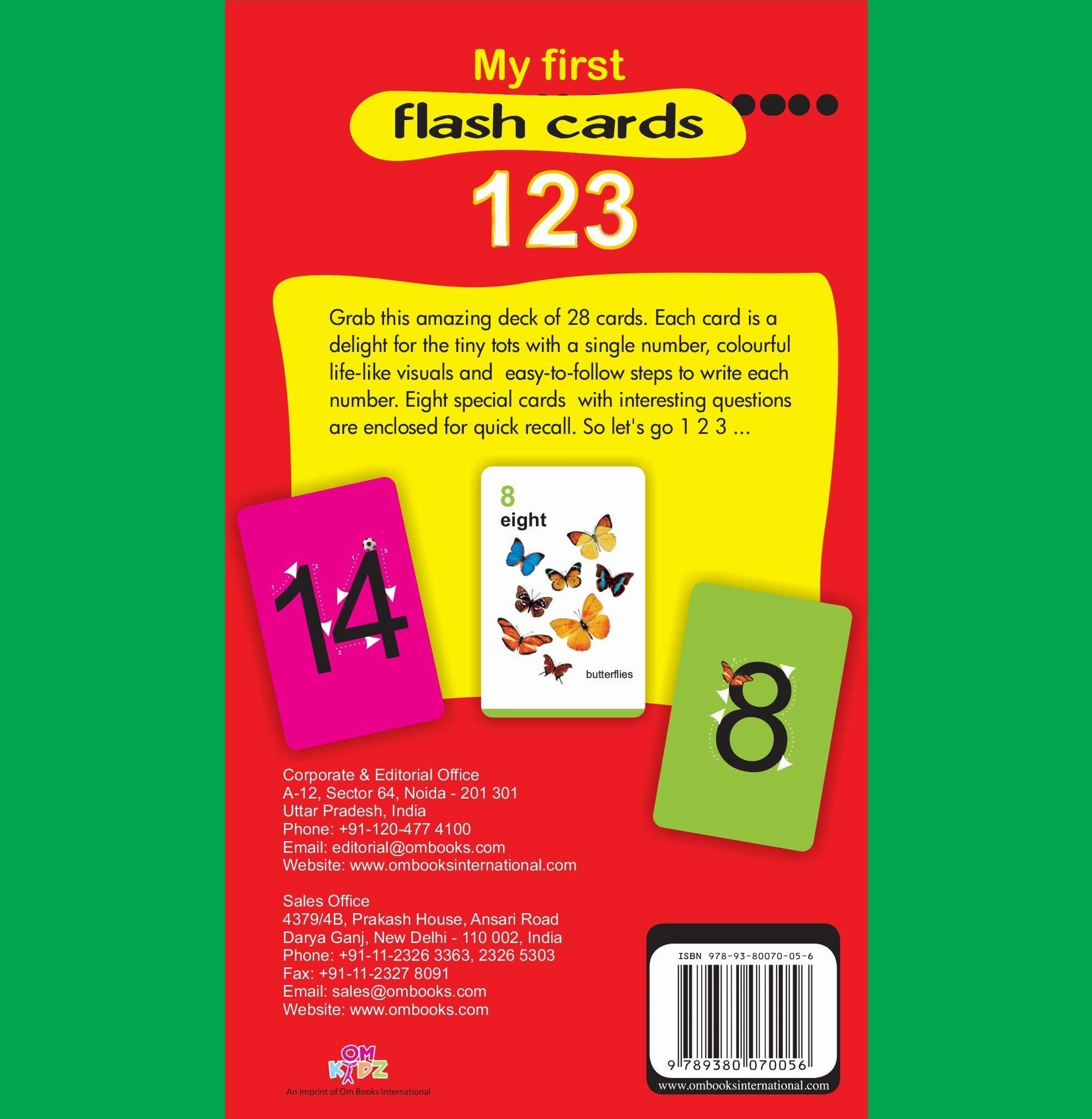 Flash Cards: My First Flash Cards 123 [Cards] Om Books Editorial Team Young imaginations