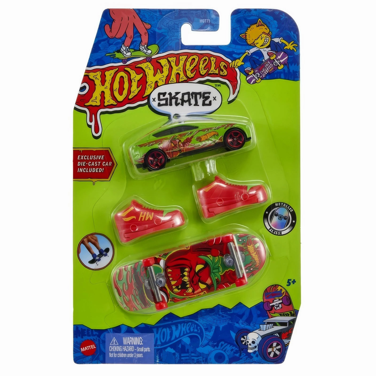 Tiny thinkers Hands-on discovery Hot Wheels Skate Collector Skate Shoes & Car - Assortment