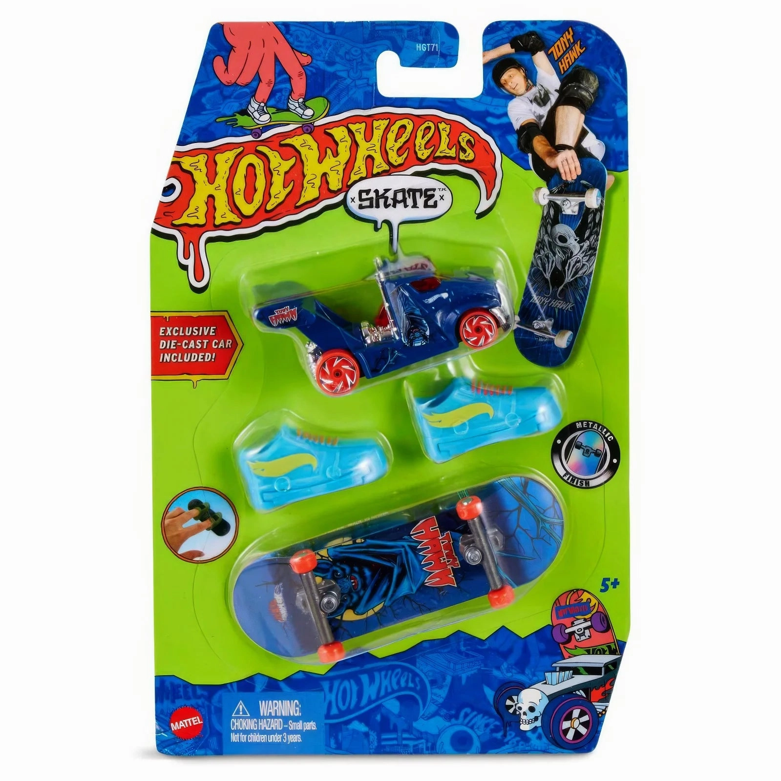 Growing minds Playroom learning Hot Wheels Skate Collector Skate Shoes & Car - Assortment
