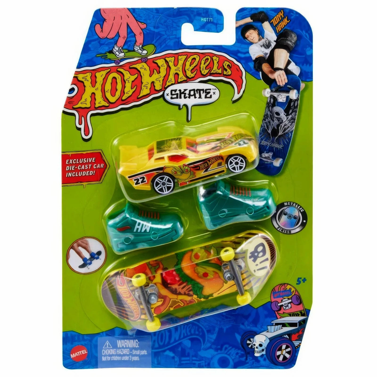 Sensory fun for little hands Hot Wheels Skate Collector Skate Shoes & Car - Assortment