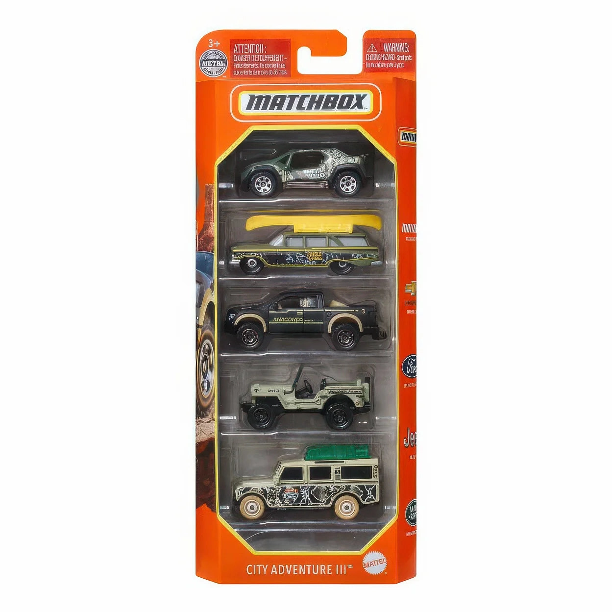 Matchbox 5-Car Gift Pack Assortment Young explorers Creative time for curious minds