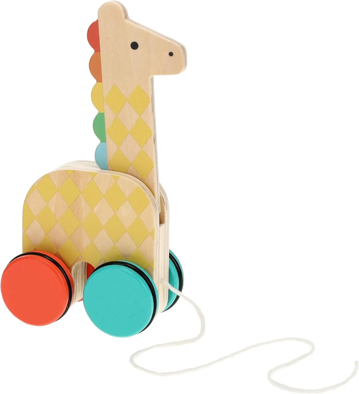 Learning through play Pull Along Toy - On-The-Go Wooden Giraffe