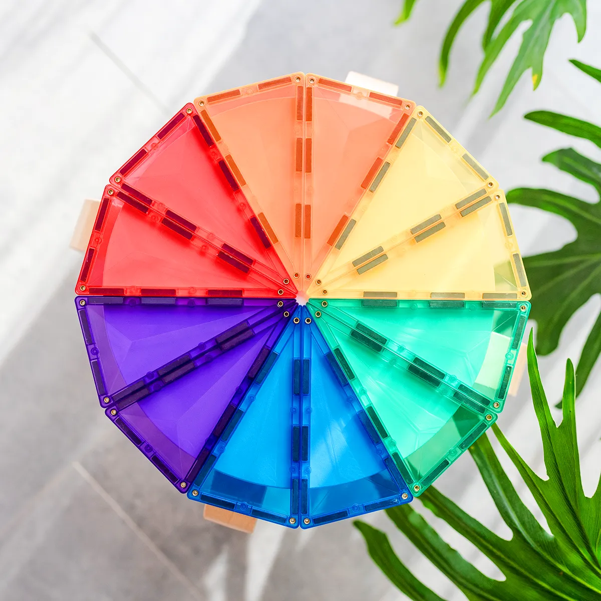 Connetix Rainbow Geometry Pack (30 Pc) Learning tools