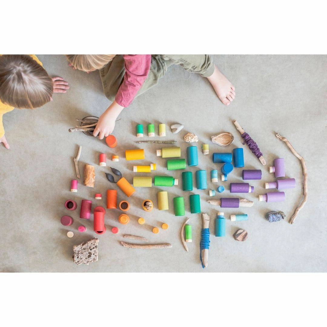 Lola 72-Piece Wooden Building Set Moments of imagination Tiny thinkers