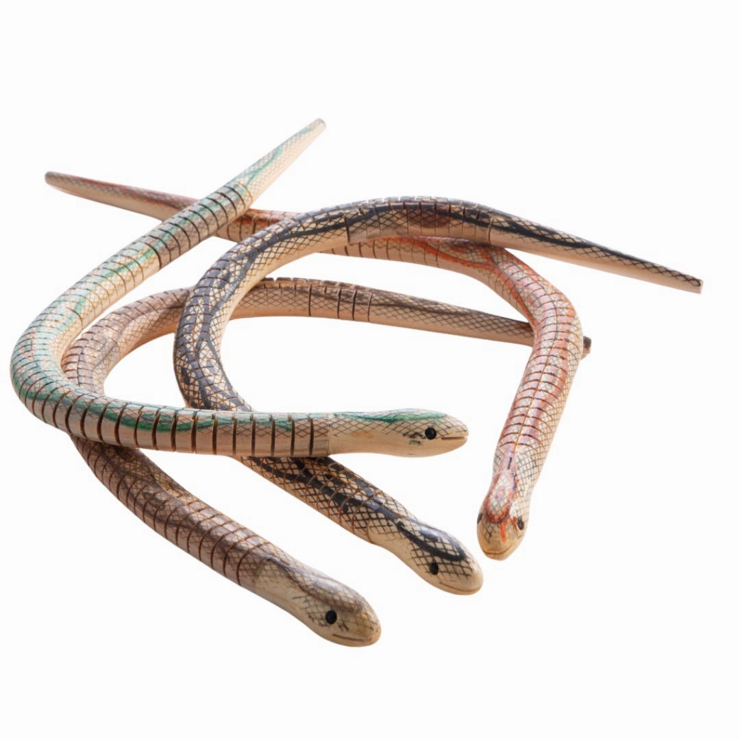 Joyful learning Wooden King Snake Toy
