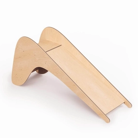 Wooden Playramp Slide - Natural Little adventures