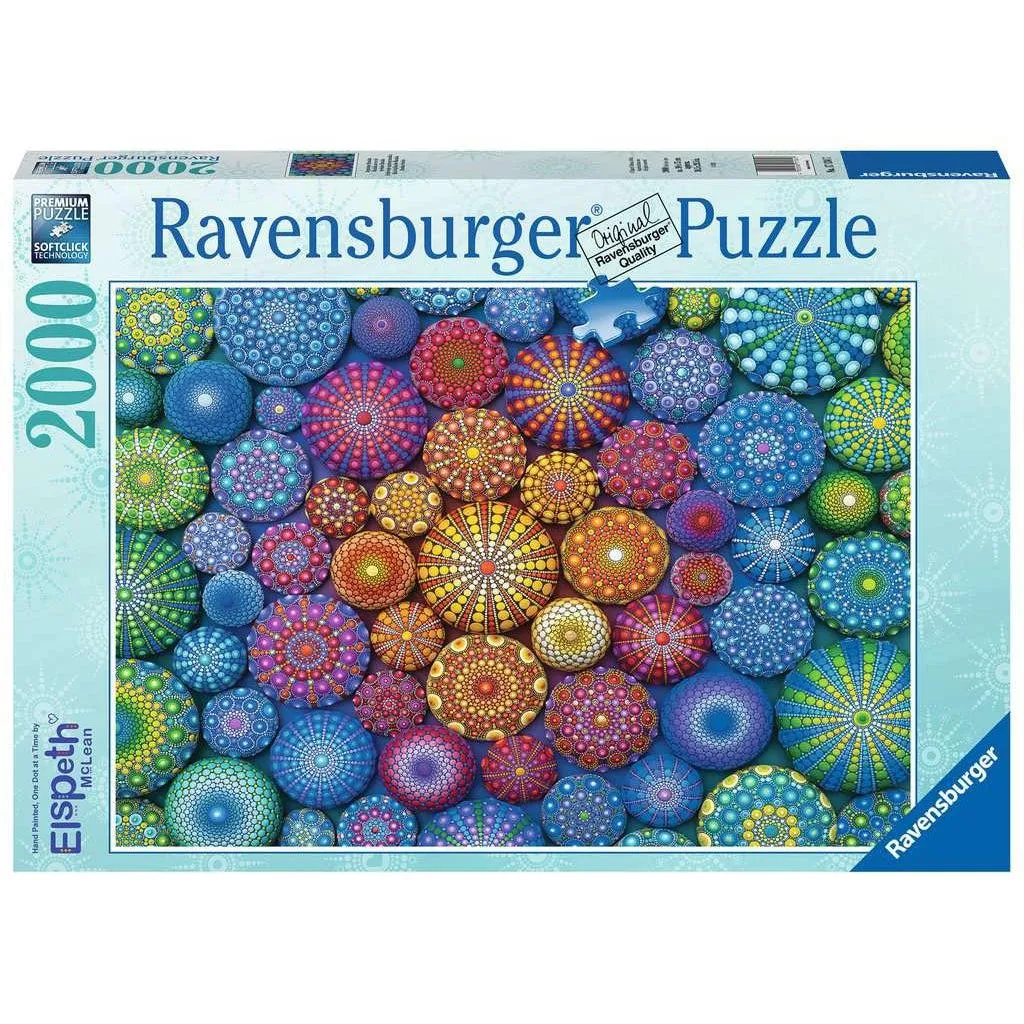 Radiating Rainbow Mandalas 2000Pc Learning tools Creative kids