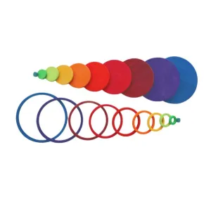 Everyday learning Rainbow Circles And Rings Set