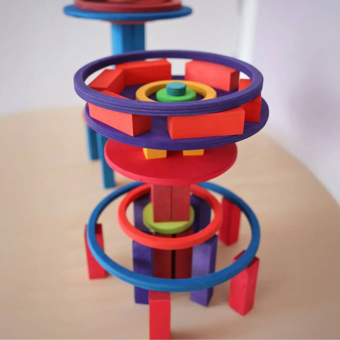 Rainbow Circles And Rings Set Little hands
