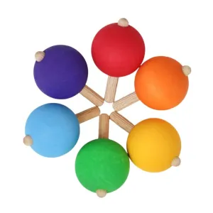 Learning tools Rainbow Spinning Tops - Set Of 6