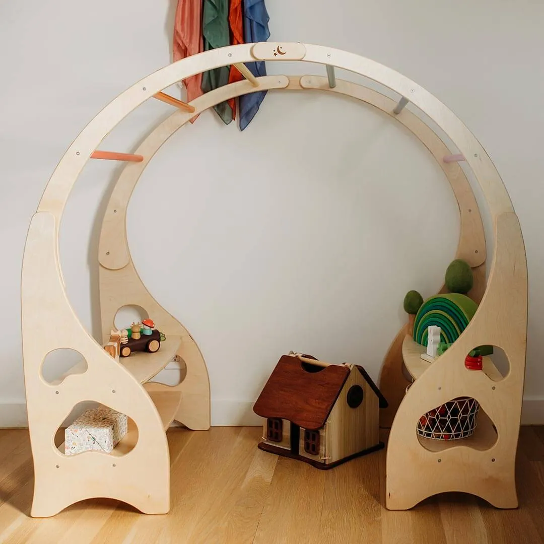 Fun that fuels growth Thoughtful learning Rainbow Waldorf Playstand