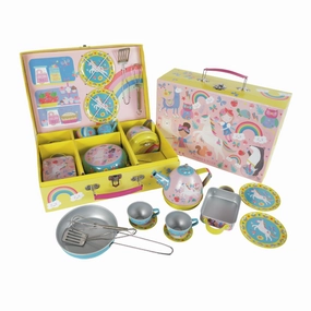 Preschool minds Early learning Rainbow Fairy Musical Kitchen Tea Set