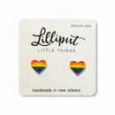 Tiny thinkers Rainbow Heart Earrings