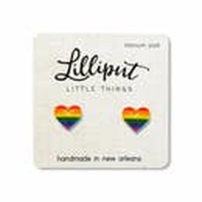 Tiny thinkers Rainbow Heart Earrings