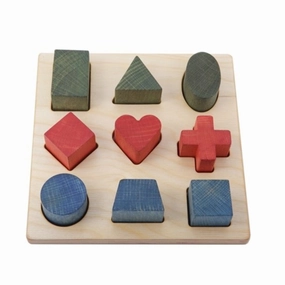 Preschool minds Mini makers Rainbow Shapes Wooden Puzzle