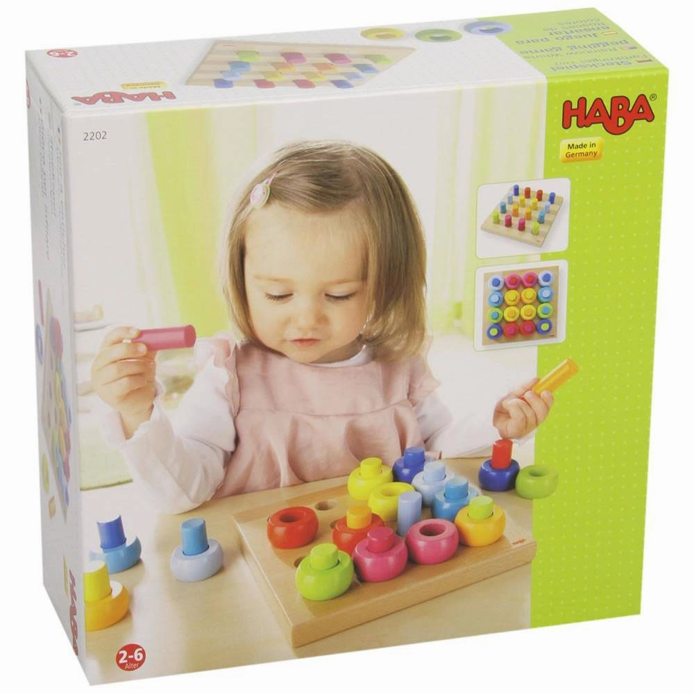 Rainbow Whirls Pegs & Rings Game Play-based education Home learning tools