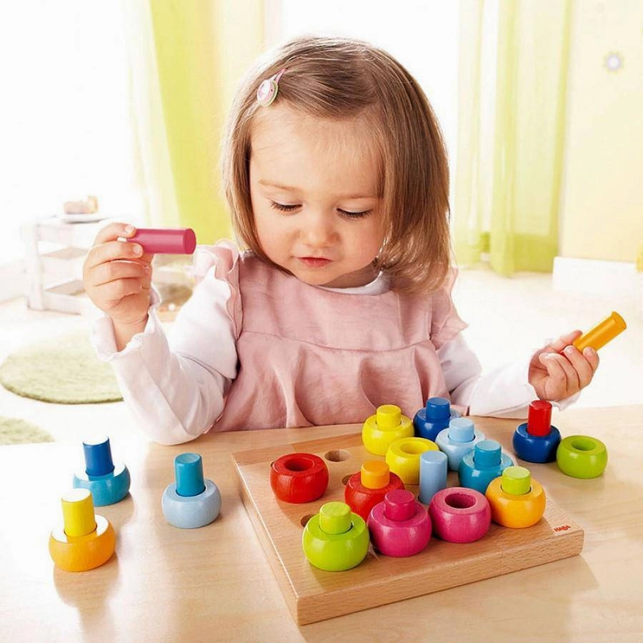 Growth tools Rainbow Whirls Pegs & Rings Game
