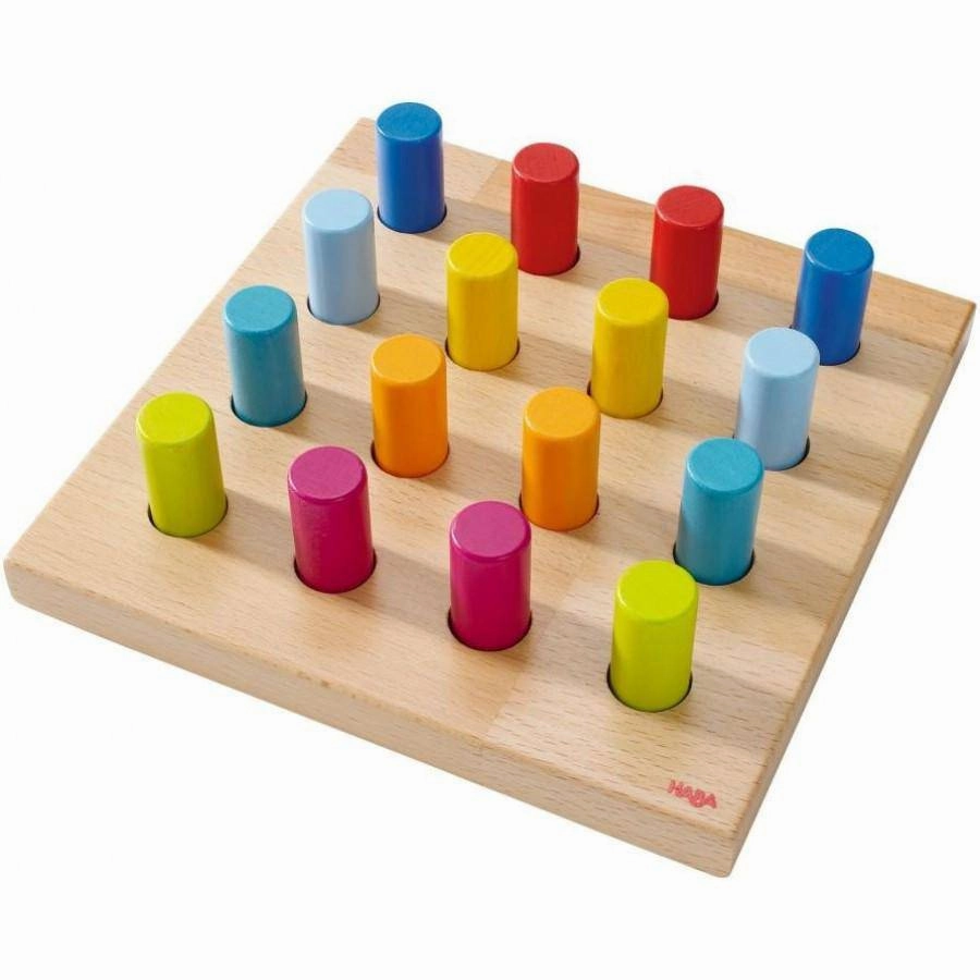 Rainbow Whirls Pegs & Rings Game Brain boosters Play & learn