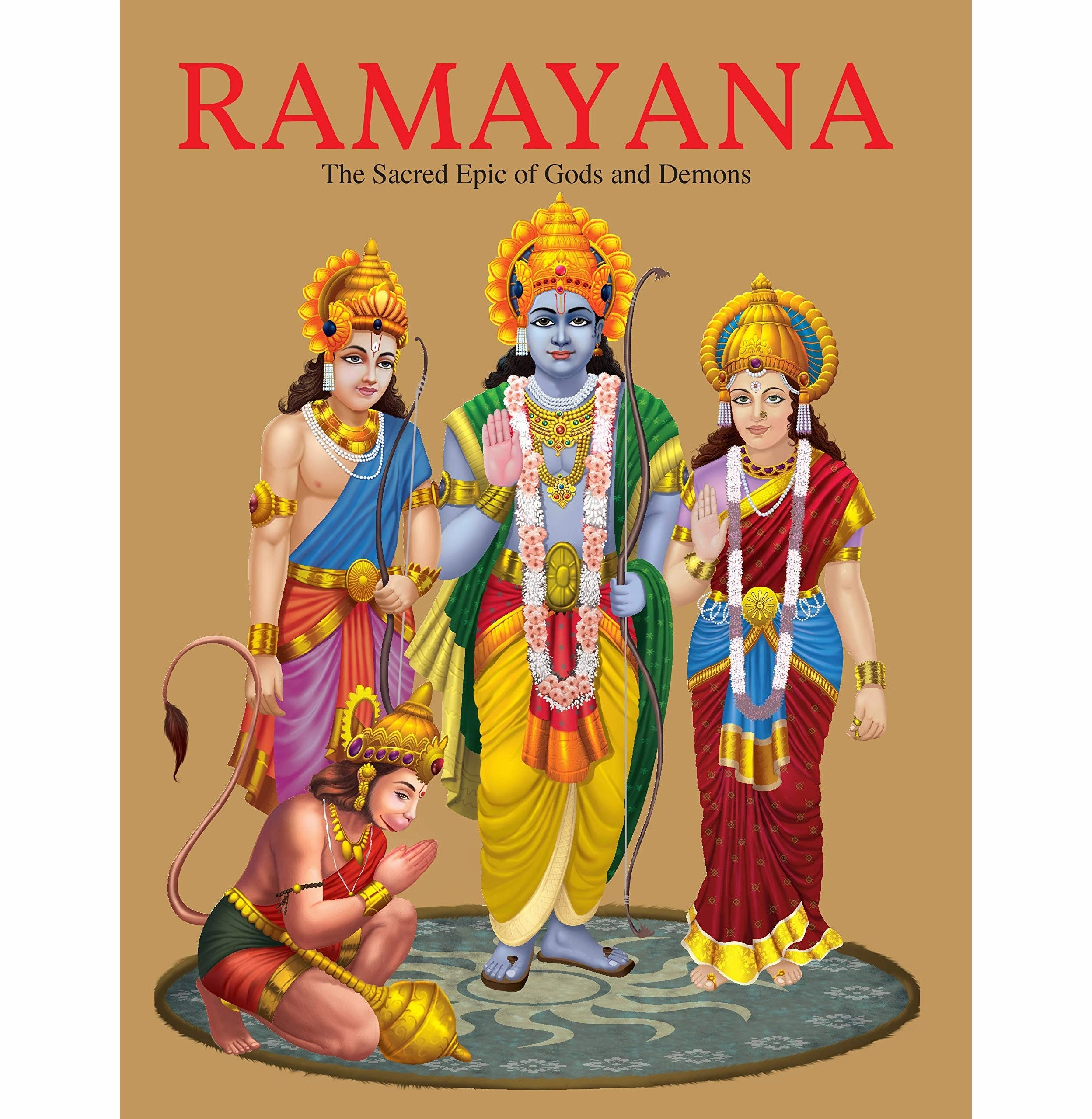 Exploration made fun Ramayana The Sacred Epic Of Gods And Demons (English) [Hardcover] Om Books Editorial Team