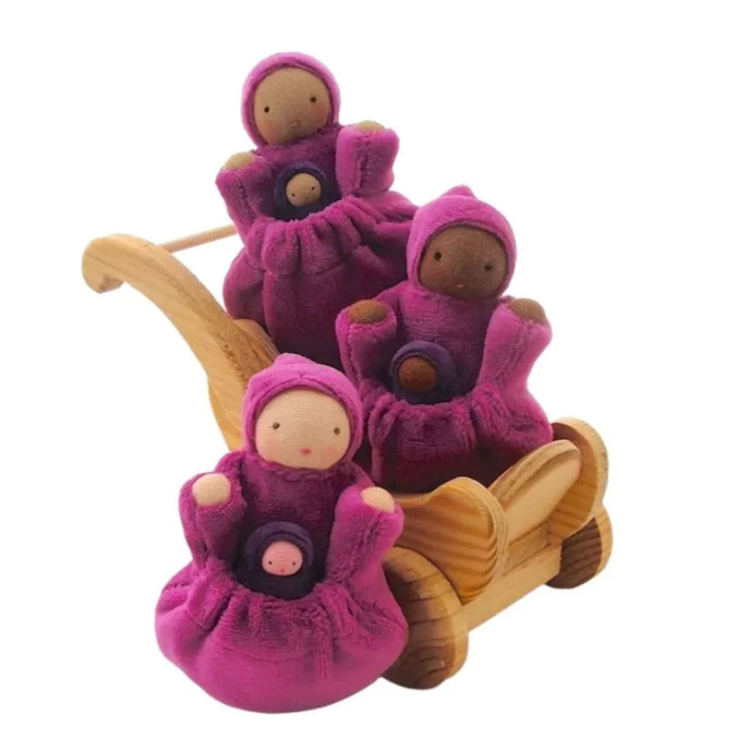 Raspberry Pink Pocket Mama Waldorf Doll Little builders Inspiring creativity
