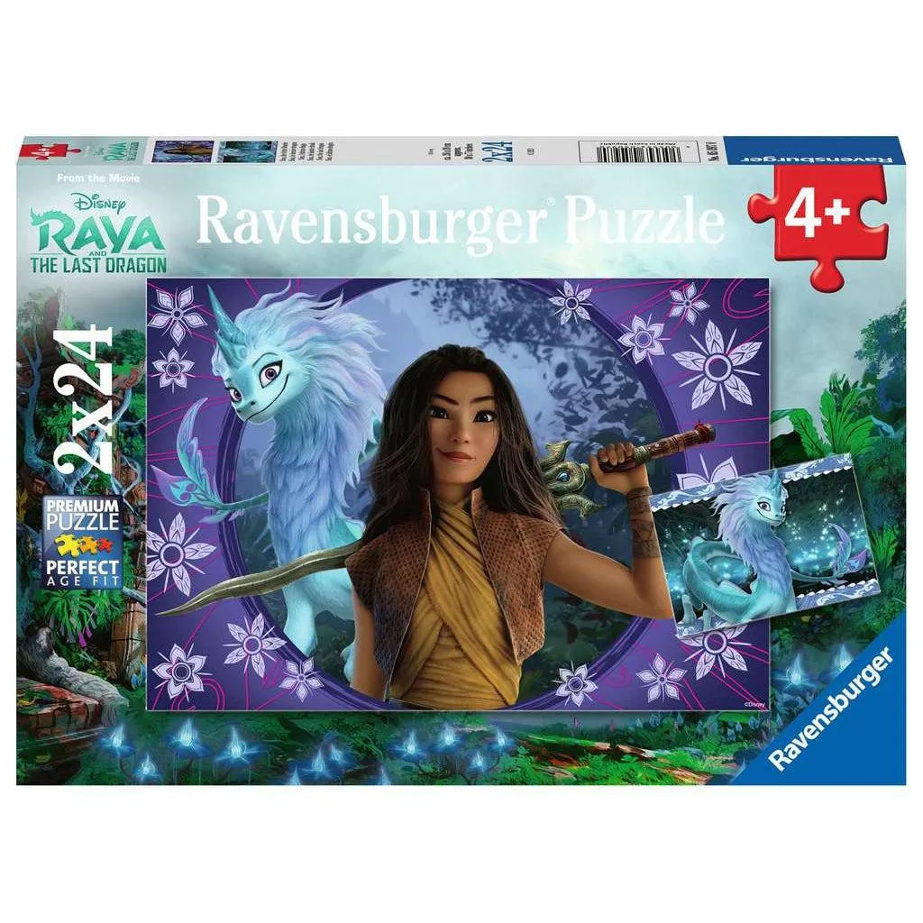 Raya And The Last Dragon Puzzle Pack 2 X 24Pc Smart & fun Exploration made fun