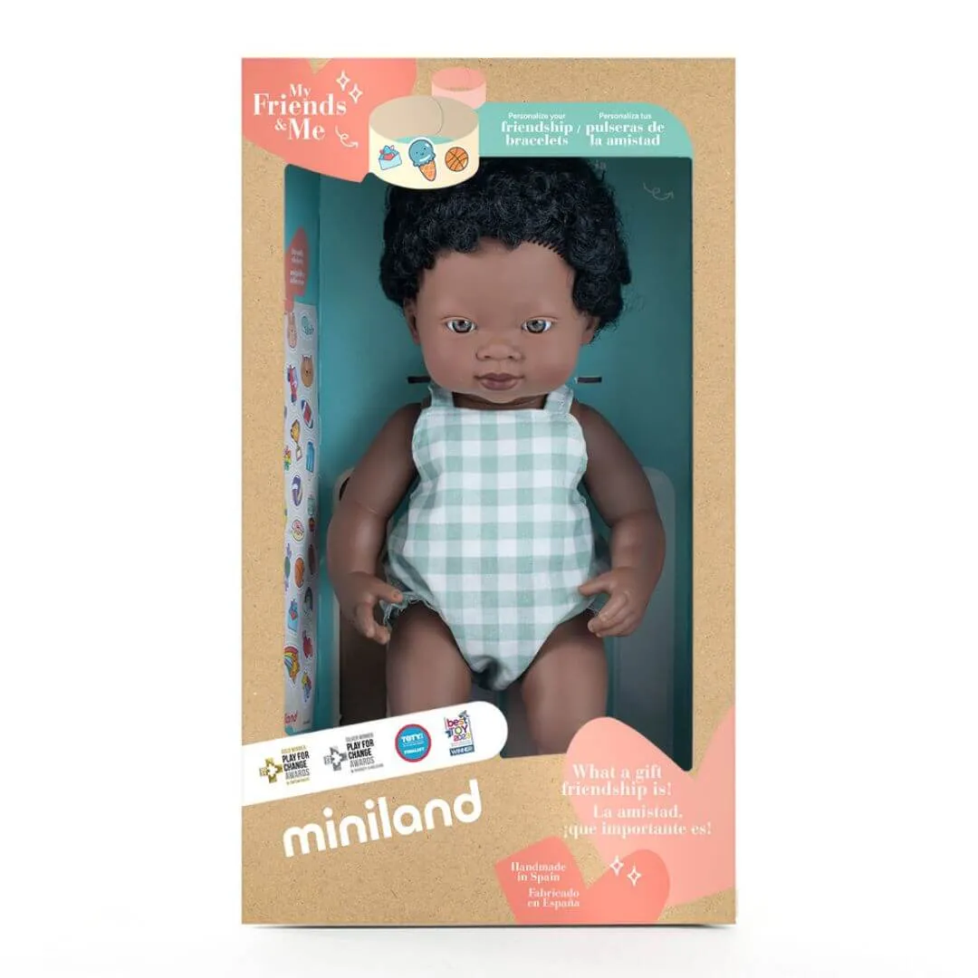 Realistic Montessori Doll - Black Boy Exploration gear Smart activities for young learners