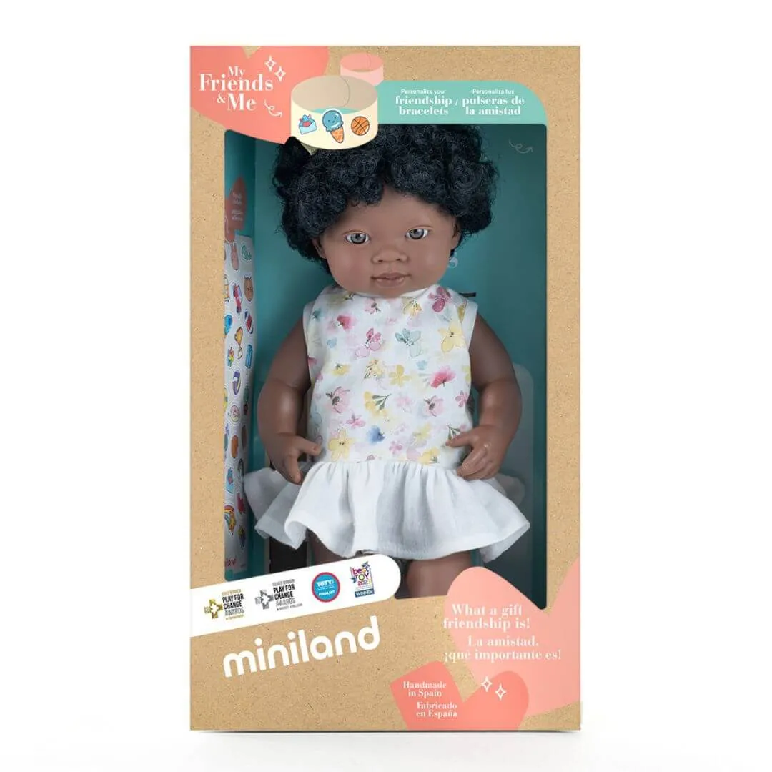 Realistic Montessori Doll - Black Girl Tiny thinkers Creative kids