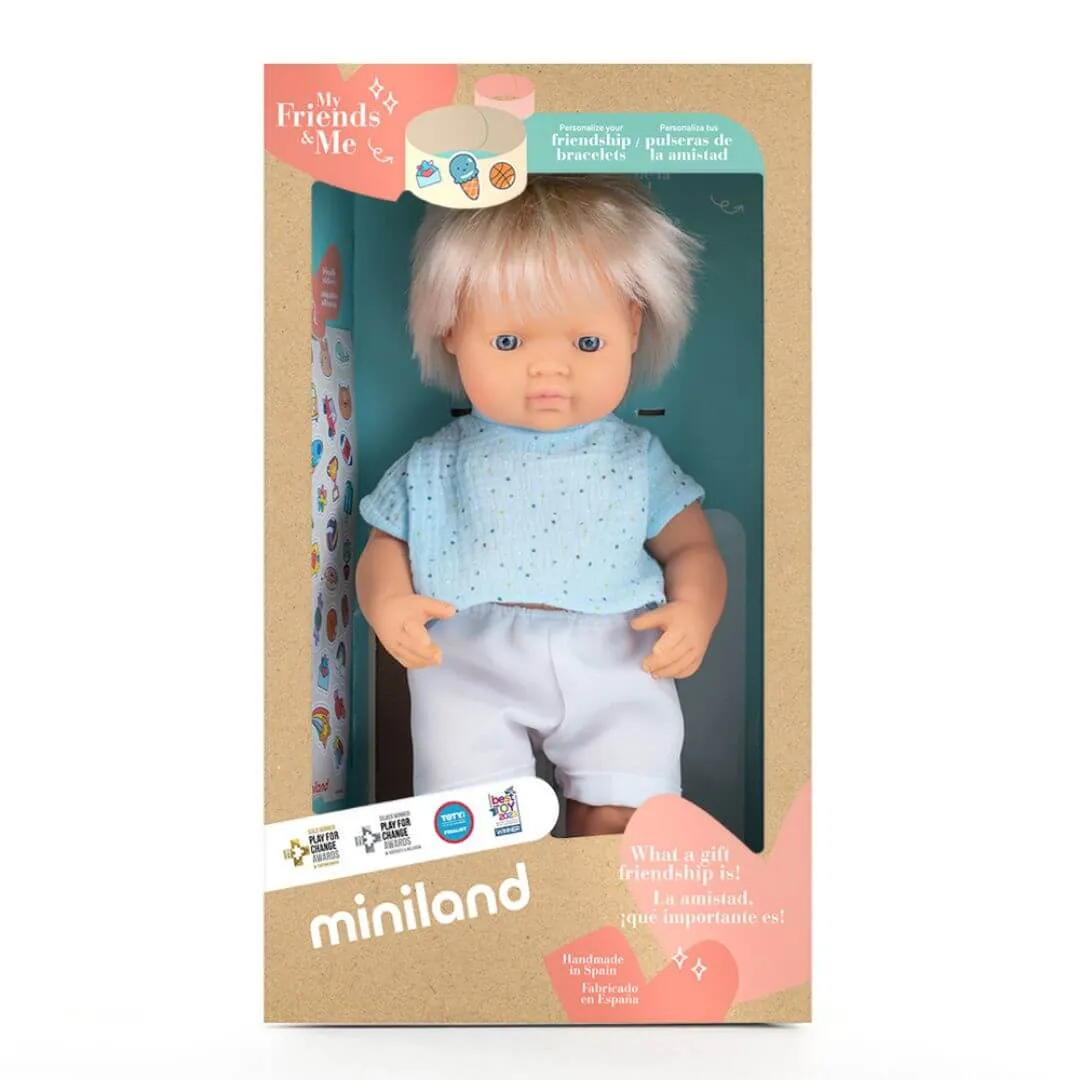 Designed for development Little hands Realistic Montessori Doll - White Boy With Blond Hair