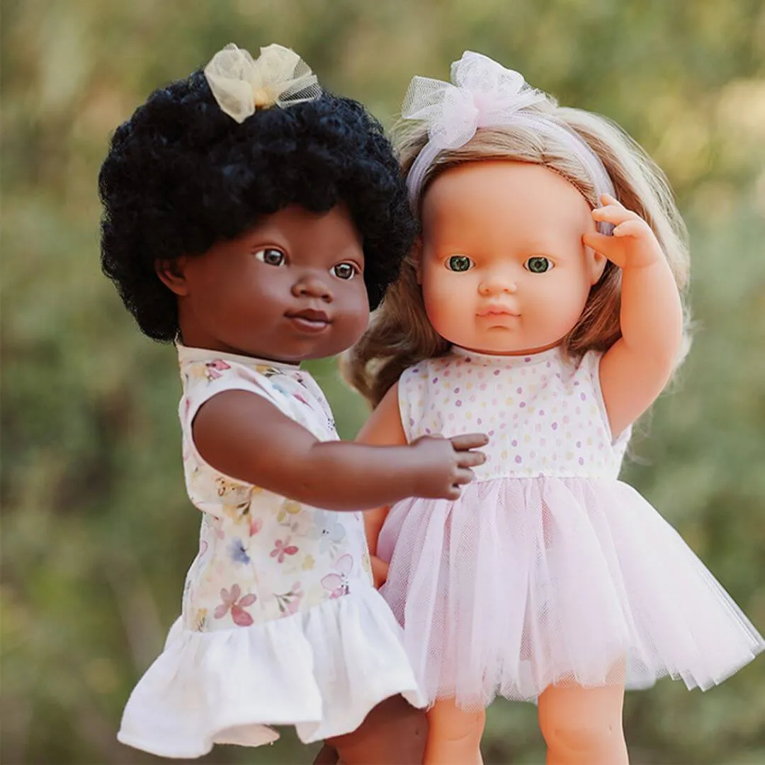Playful learning Mini makers Realistic Montessori Doll - White Girl With Blonde Hair