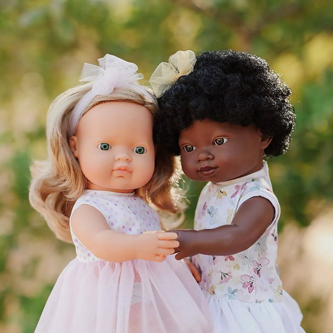 Realistic Montessori Doll - White Girl With Blonde Hair Imaginative play Little creators