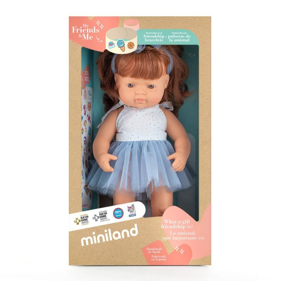 Realistic Montessori Doll - White Girl With Red Hair Smart kids gear Creative kids