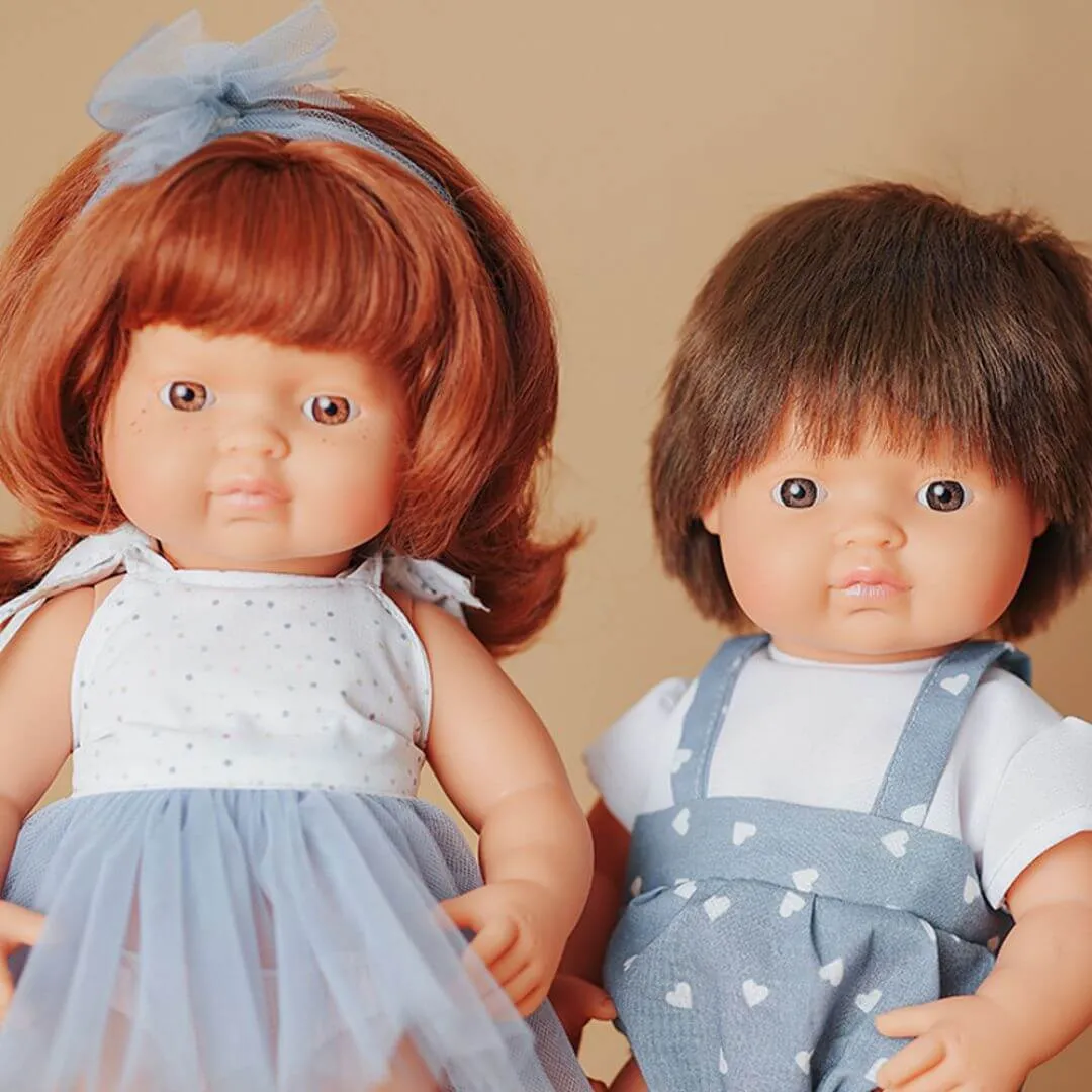 Realistic Montessori Doll - White Girl With Red Hair Young imaginations Parent-approved learning