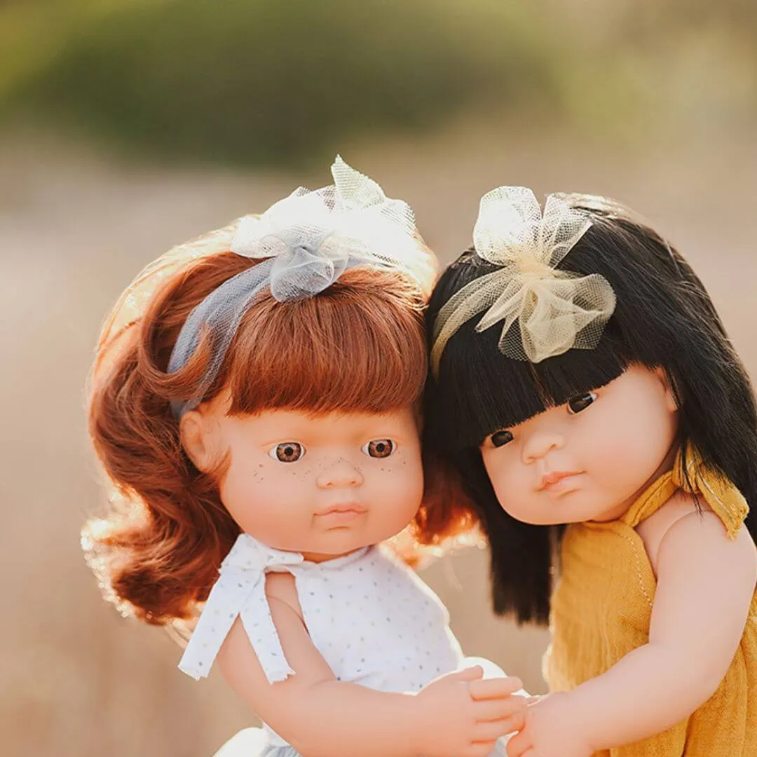 Realistic Montessori Doll - White Girl With Red Hair Inspiring creativity