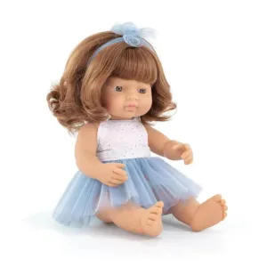 Tiny thinkers Realistic Montessori Doll - White Girl With Red Hair