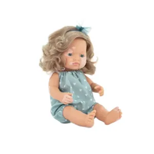 Happy hands First explorers Realistic Montessori Doll - White Girl With Vitiligo