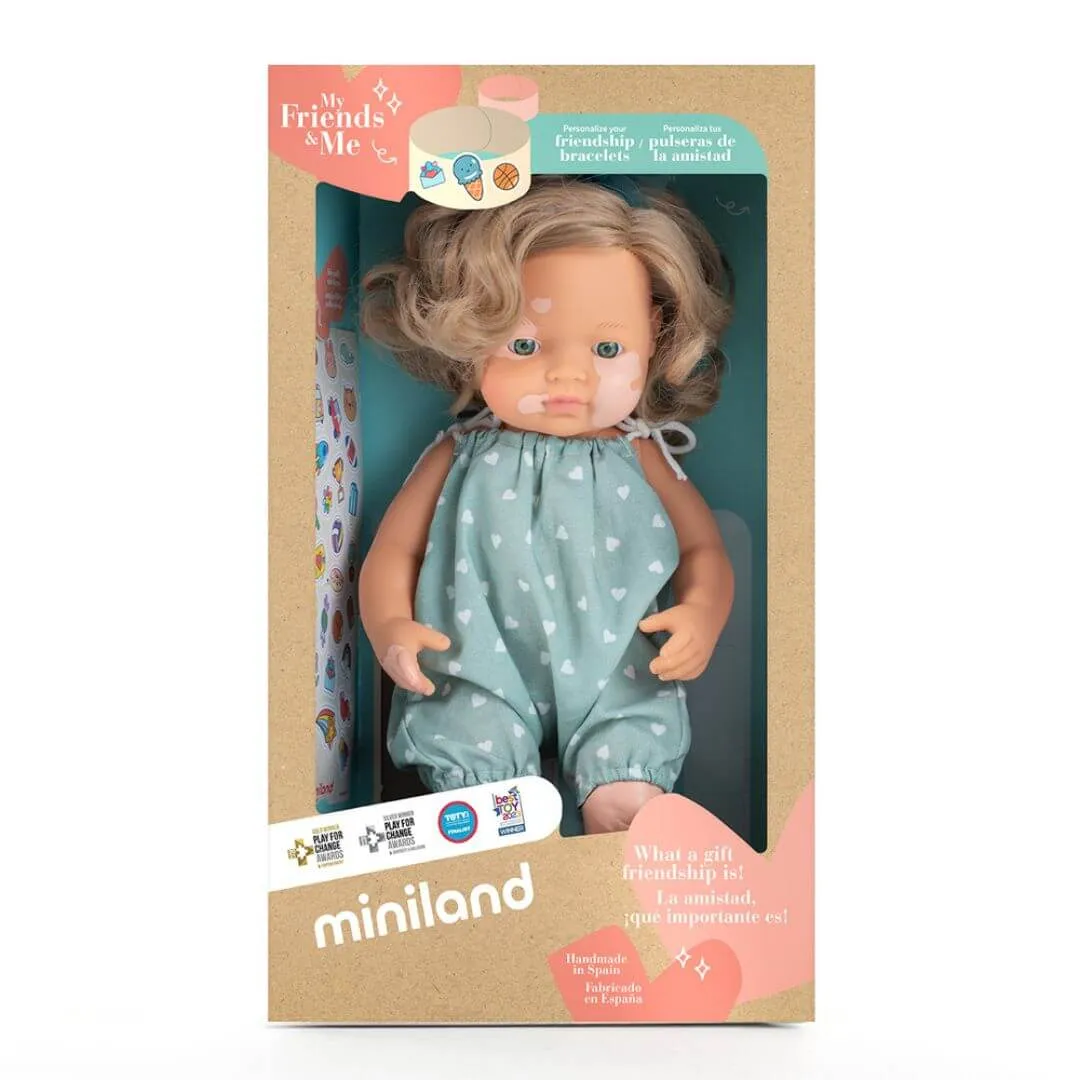 Thoughtful learning Realistic Montessori Doll - White Girl With Vitiligo