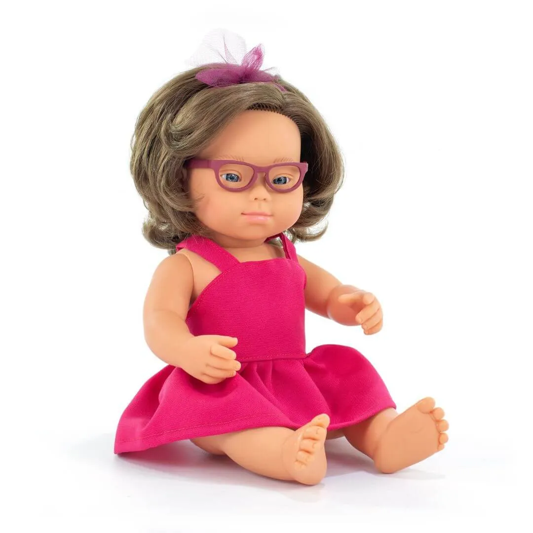 Play & learn Realistic Montessori Doll With Down Syndrome