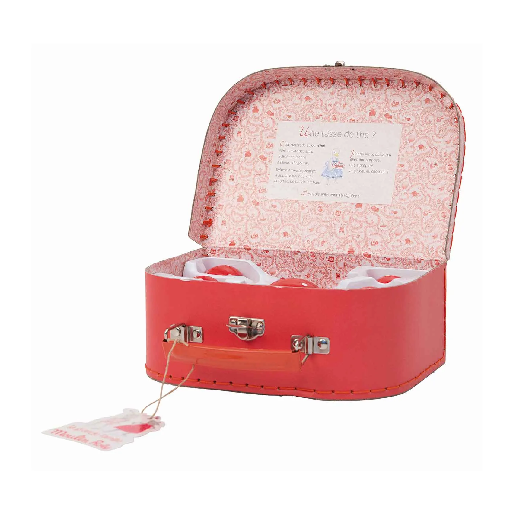 Tiny thinkers Tiny thinkers Red Ceramic Tea Set - La Grande Famille