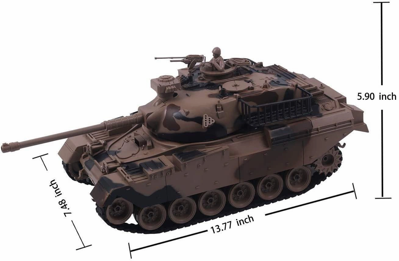 Brain boosters Remote Control Military Tank 1:18 Scale Replica For Shooting Bb Bullets