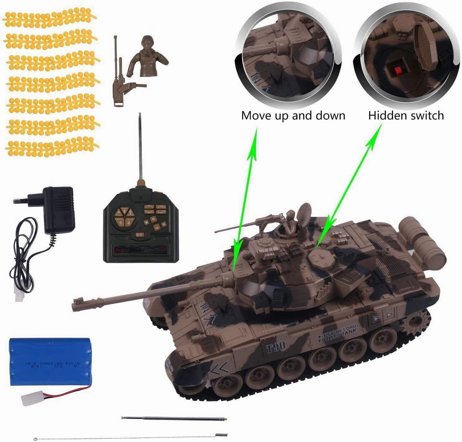 Remote Control Military Tank 1:18 Scale Replica For Shooting Bb Bullets Fun that fuels growth
