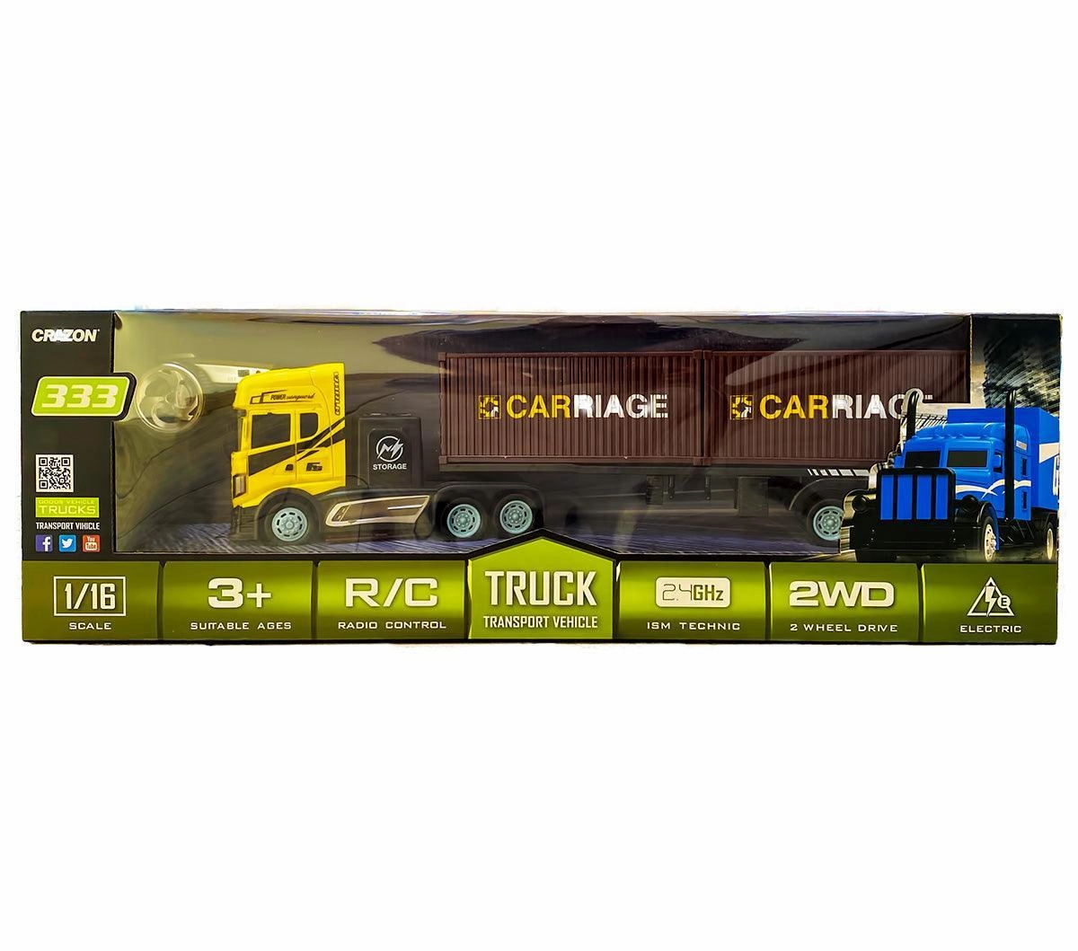 Remote Controlled Cargo Rc Transport Truck Playroom learning