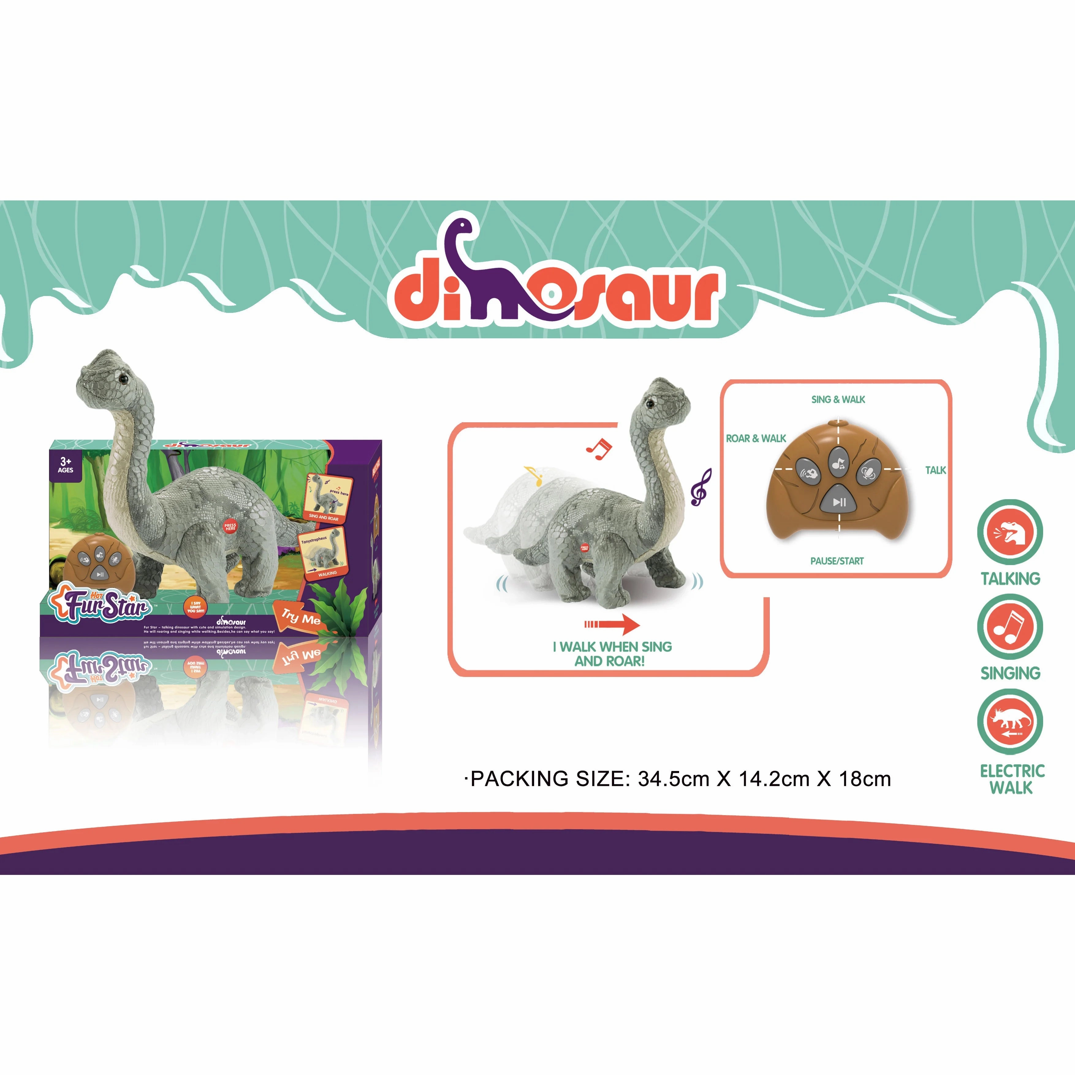 Remote Controlled Rc Plush Interactive Tanystropheus Dinosaur Fun for curious minds Exploration made fun