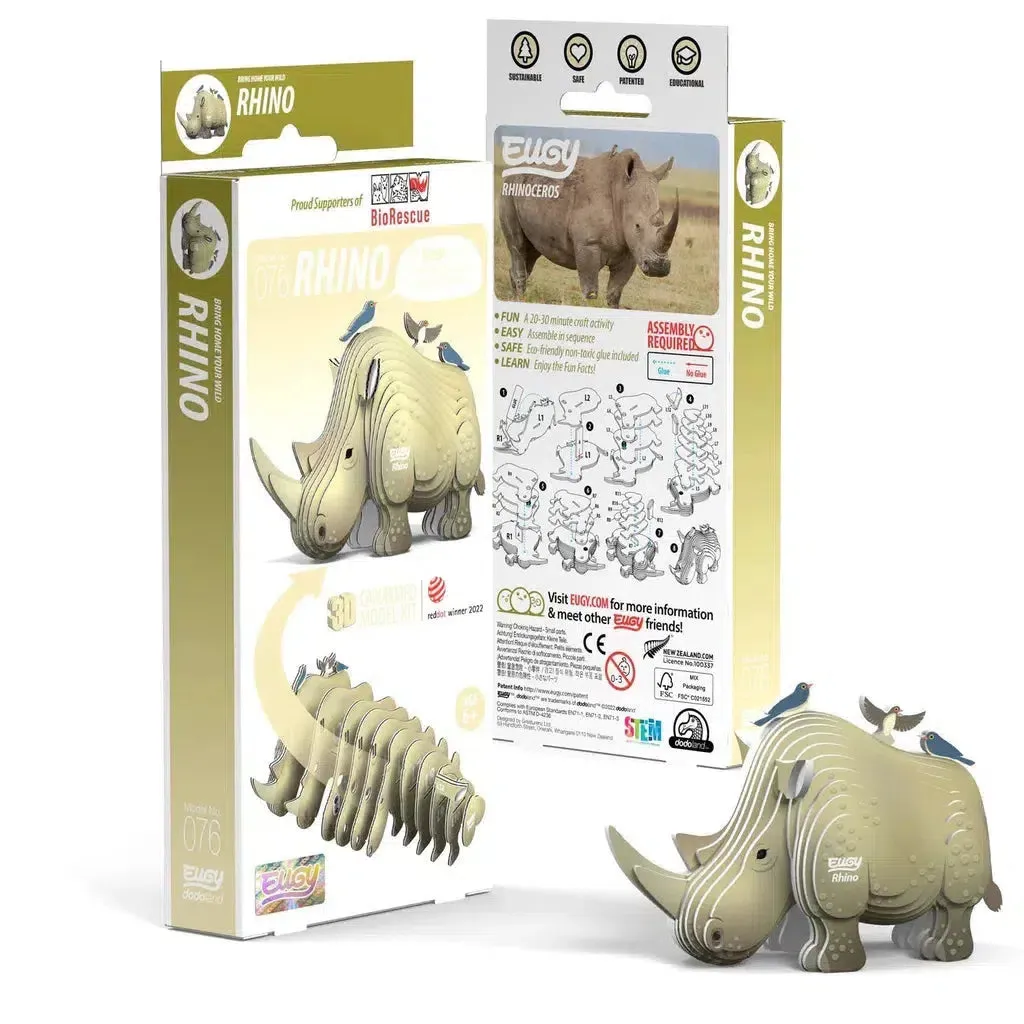 Rhino 3D Puzzle Playful learning Tools for tiny thinkers
